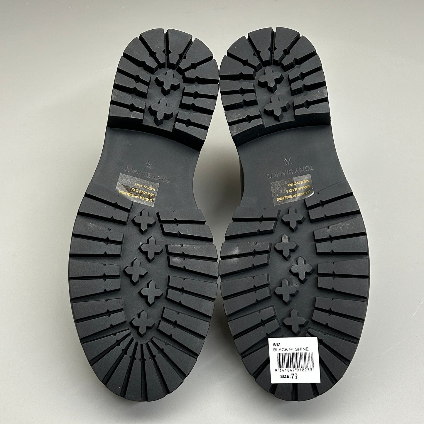 TONY BIANCO Wiz Black Hi Shine Casual Shoes Women's Sz 7.5 (New)