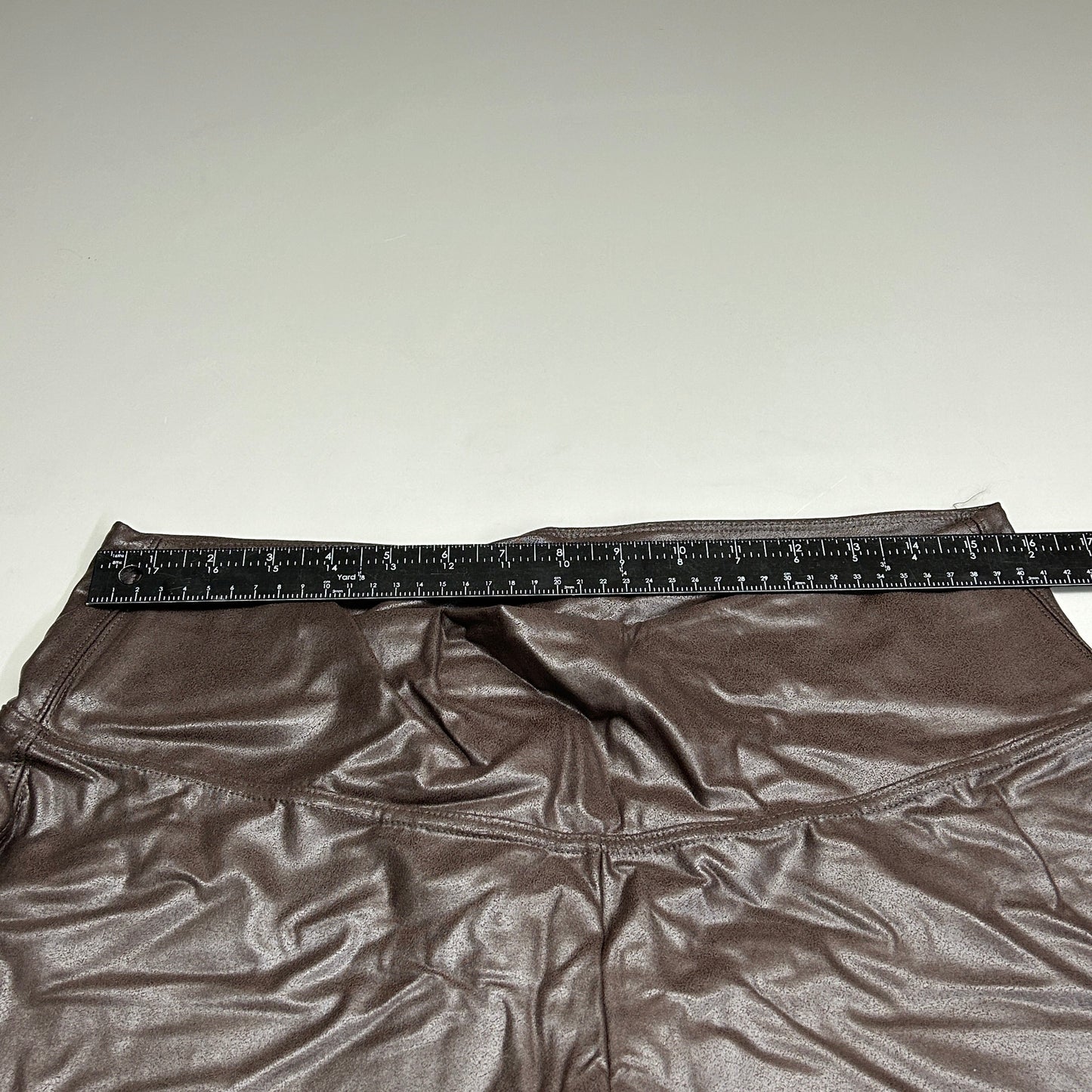 TIME AND TRU Women's Faux Leather Leggings Sz XXL 20 Brown (New)