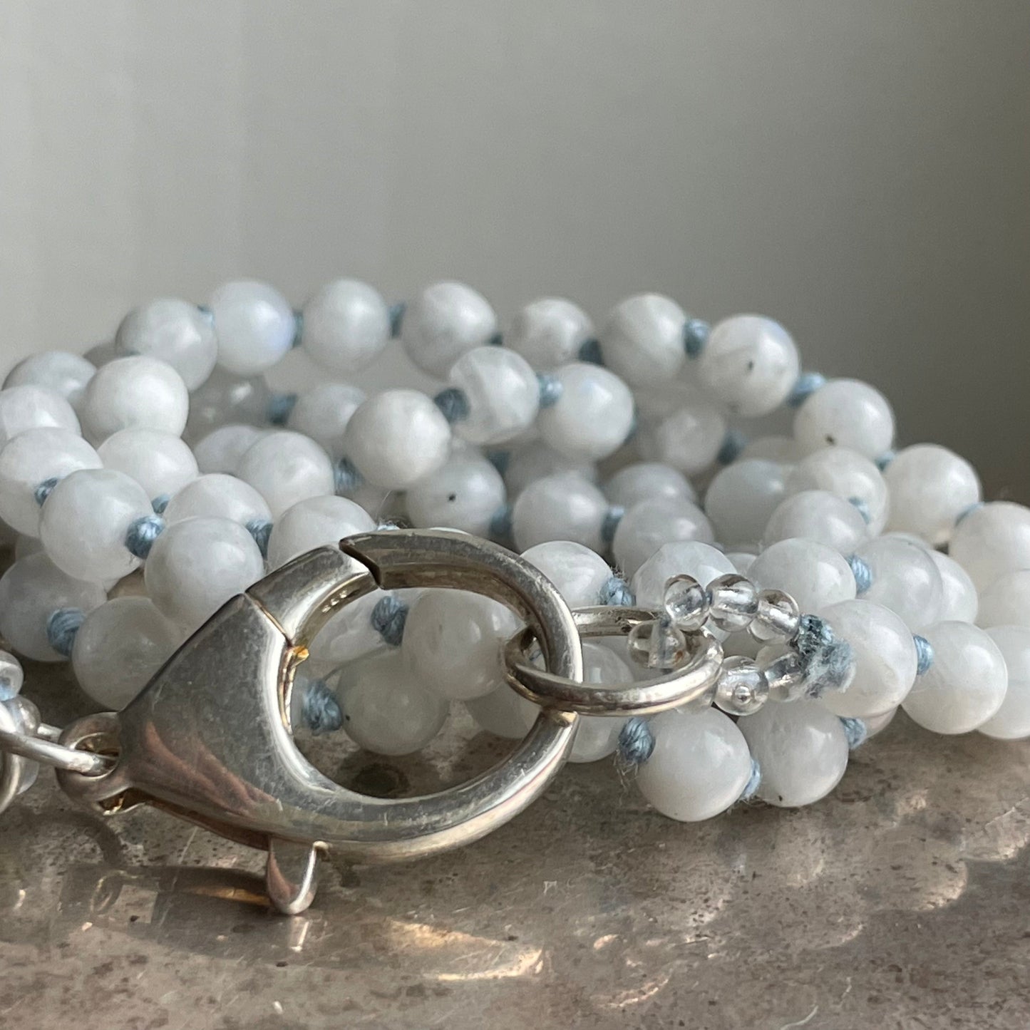 Rainbow Moonstone Medium + Clasp