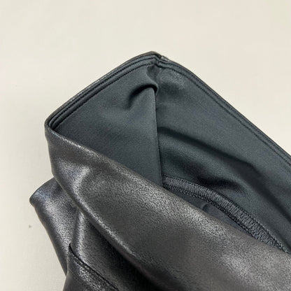 SPANX Faux Leather Leggings Women's Sz XS / TP Black 2437 (New)