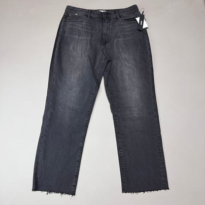 ARTICLES OF SOCIETY Kate Eleele Raw Hem Cropped Jeans Women's Sz 30 Black 4810TQB-720 (New)