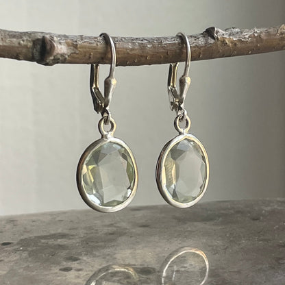 Green Amethyst Danglers