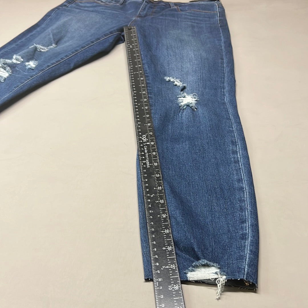 ARTICLES OF SOCIETY Hilo Ripped Denim Jeans Women's Sz 32 Blue 5350PLV-706 (New)