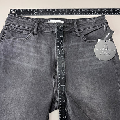 ARTICLES OF SOCIETY Kate Eleele Raw Hem Cropped Jeans Women's Sz 28 Black 4810TQB-720 (New)