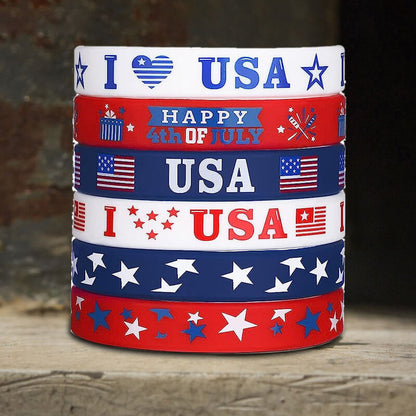 Independence Day Celebration Silicone Bracelet