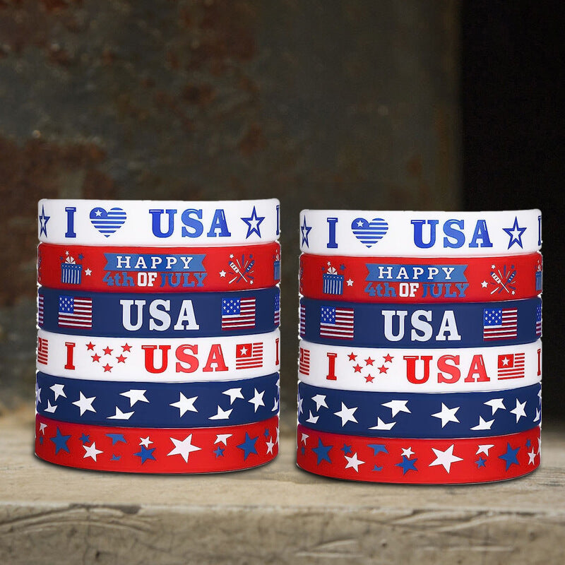 Independence Day Celebration Silicone Bracelet