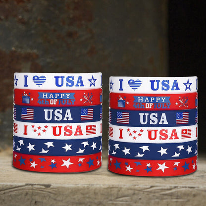 Independence Day Celebration Silicone Bracelet