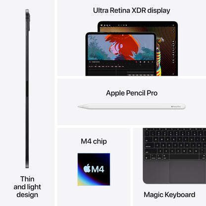 iPad Pro 11‑inch (2024) Nano‑Texture – M4 10‑Core CPU/GPU • Cellular 5G – 16GB RAM 1TB SSD • AppleCare+ 11/26