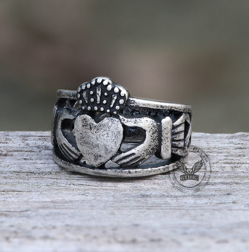 Irish Claddagh Stainless Steel Wedding Ring