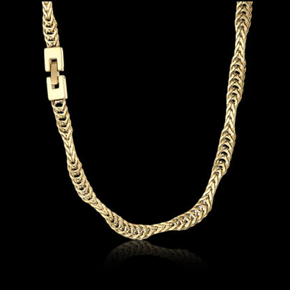 Irregular Wavy Stainless Steel Snake Chain