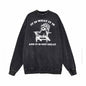 It Is What It Is Raccoon Print Vintage Washed Sweatshirt