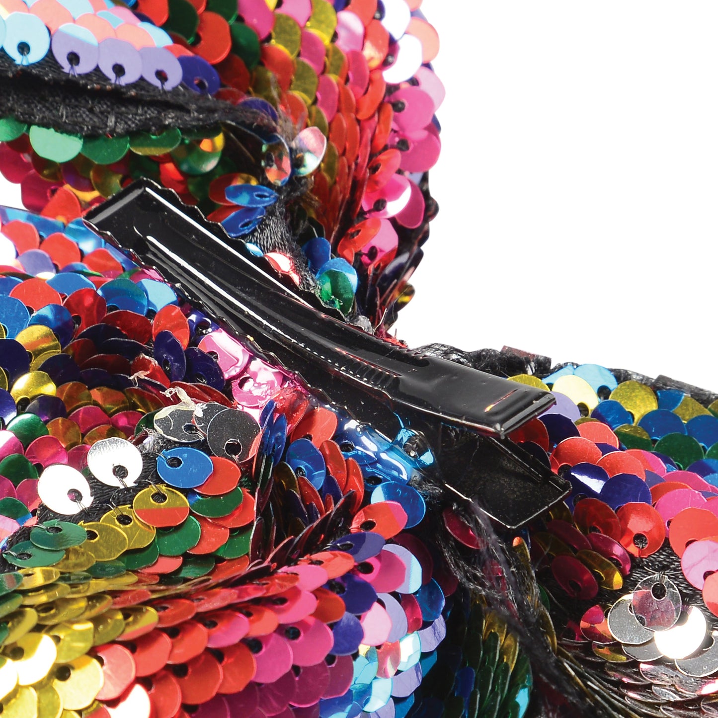 Rainbow Sequins Hair Bow