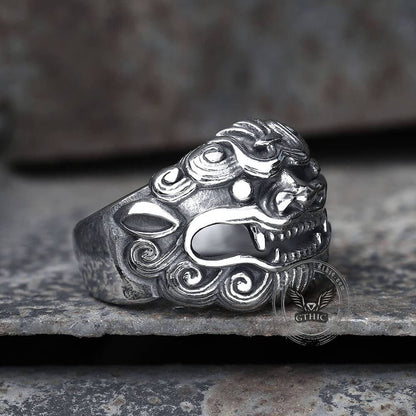 Japanese Demon Stainless Steel Beast Ring