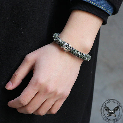 Japanese Oni Alloy 7 Core Paracord Bracelet