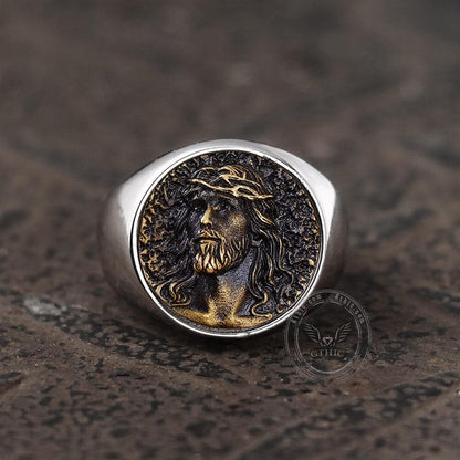 Jesus Portrait Stainless Steel Ring