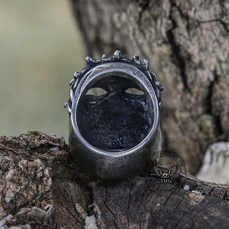 Joey Mask Stainless Steel Slipknot Ring