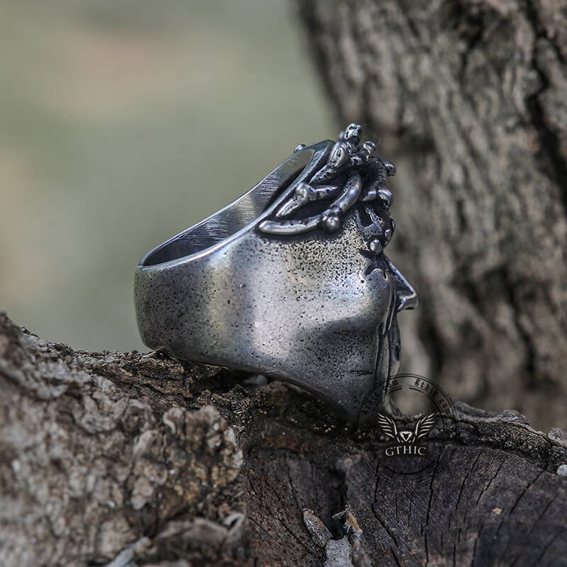 Joey Mask Stainless Steel Slipknot Ring