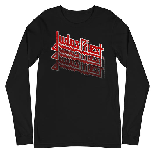 Judas Priest - Triple Vision Logo Long Sleeve T-Shirt