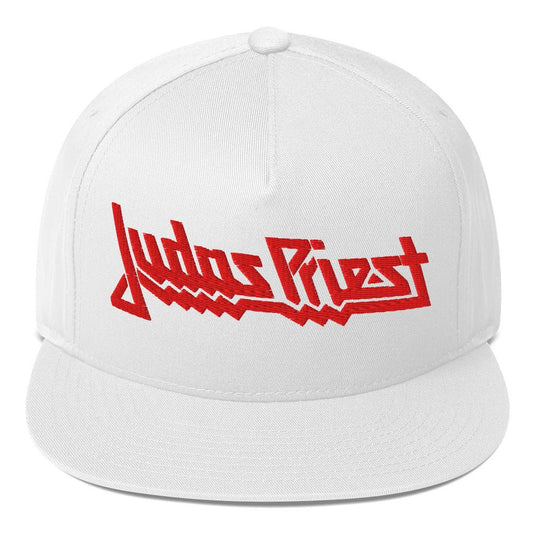 Judas Priest Electric Logo White Snapback Hat