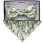 Vittorio Farina Boy's Floral Print Design Bow Tie & Pocket Square in Gift Box