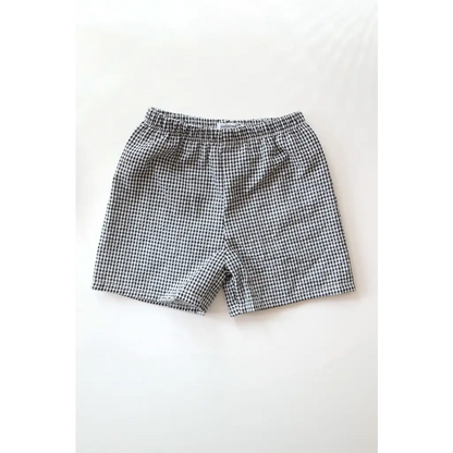 Kids Gingham Pull-On Shorts