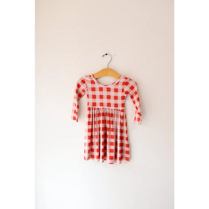 Kit Gingham Plaid Dress | Bamboo