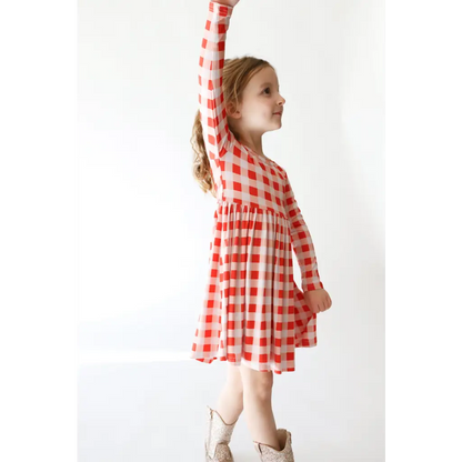 Kit Gingham Plaid Dress | Bamboo