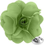 Vittorio Vico Unisex Satin Solid Flower Lapel Pin
