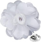 Vittorio Vico Unisex Satin Solid Flower Lapel Pin