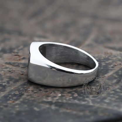 Letters DAD Stainless Steel Ring