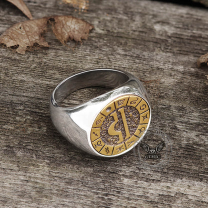 Libra Stainless Steel Ring