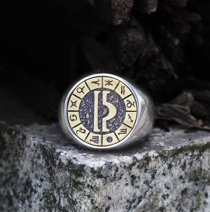 Libra Stainless Steel Ring