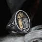 Lighthouse Hourglass Stainless Steel Marine Ring