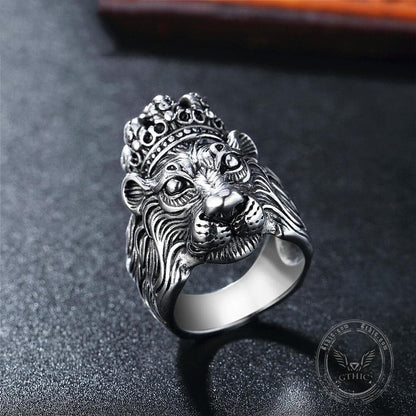 Lion King Crown Stainless Steel Ring