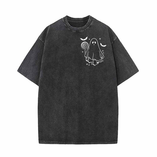 Lollipop Cute Ghost Vintage Washed T-shirt