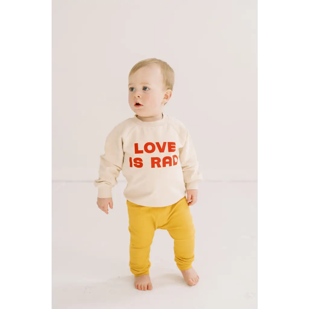 Love is Rad Baby Pullover Sweatshirt