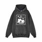 Love Cats Hate Sexism Vintage Washed Hoodie