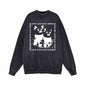 Love Cats Hate Sexism Vintage Washed Sweatshirt