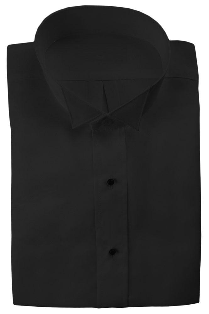 "Lucca" Black Wingtip Tuxedo Classic Fit Shirt