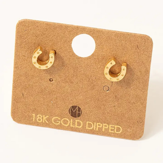 Mini Horeshoe Studs - Silver