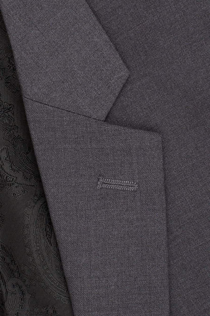 "Madison" Steel Grey Suit Jacket Notch (Separates)
