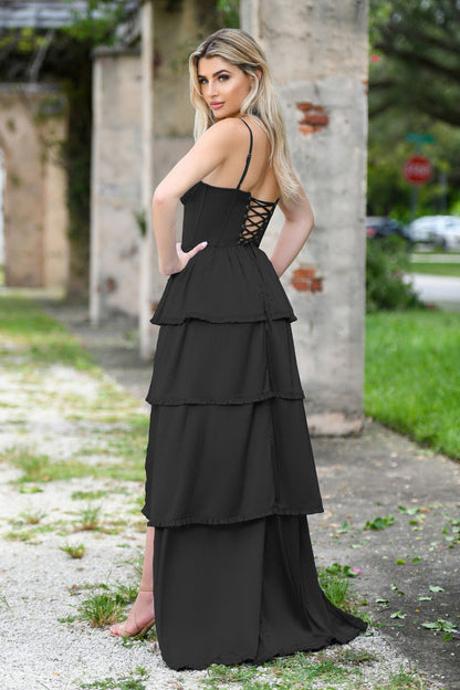 Maeve Corset Gown - Black