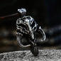 Mandalorian Symbol Skull Stainless Steel Pendant