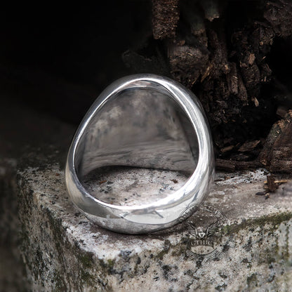 Mandalorian Symbol Stainless Steel Skull Ring