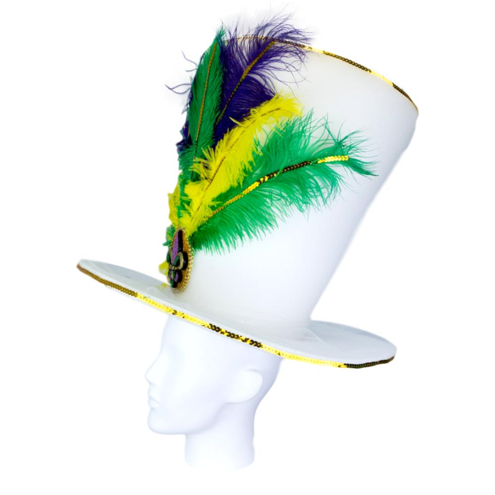Mardi Gras Bride Hat