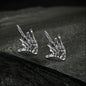 Middle Finger Ghost Hand Stainless Steel Ear Stud