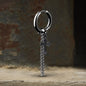 Minimalist Cross Chain Stainless Steel Hoop Earrings