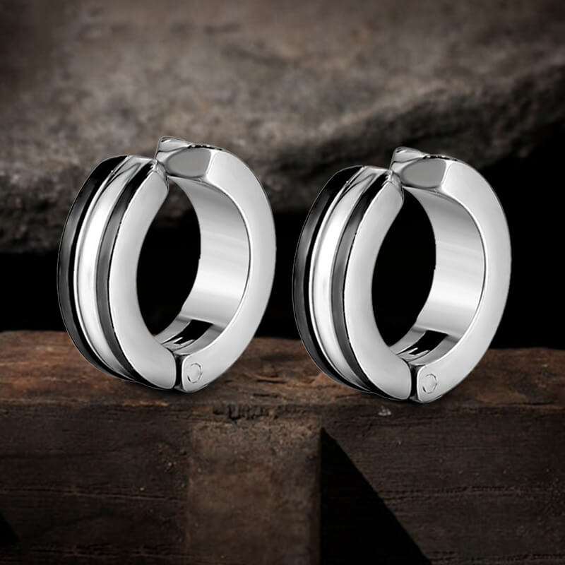 Minimalist Geometric Stainless Steel Ear Cuffs