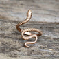 Minimalist Snake Design Stainless Steel Animal Ring