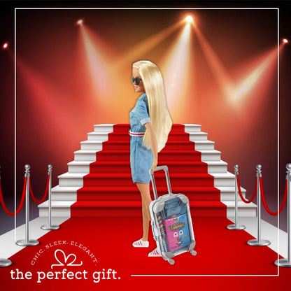 Mini Suitcase 5.5"X3.5"X1.5" Blue Candy Box 4 Pack
